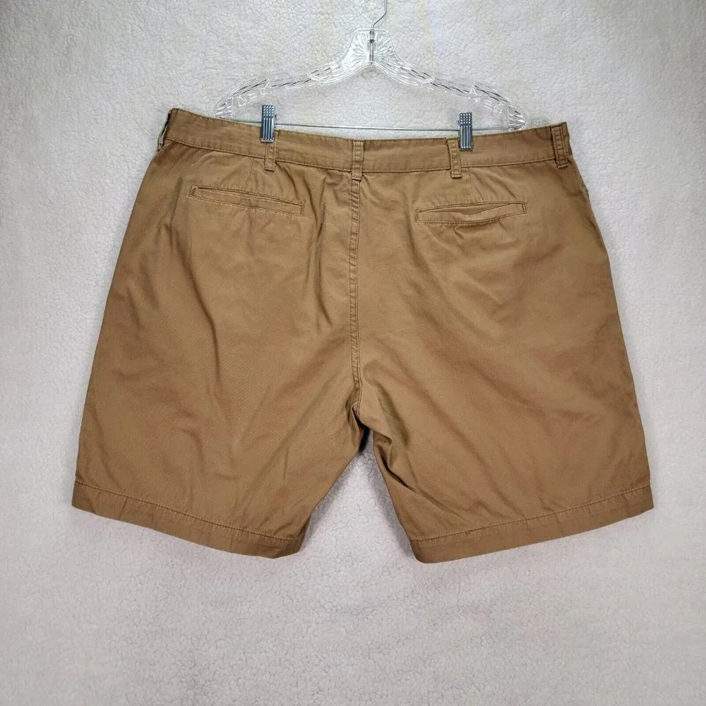 St. John's Bay Brown Pure Cotton High Rise Classic Preppy Chino Shorts